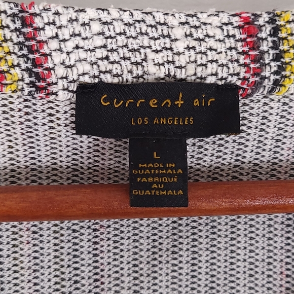 Current Air Anthropologie Woven Fringe Short Sleeve Top L - Picture 2 of 6